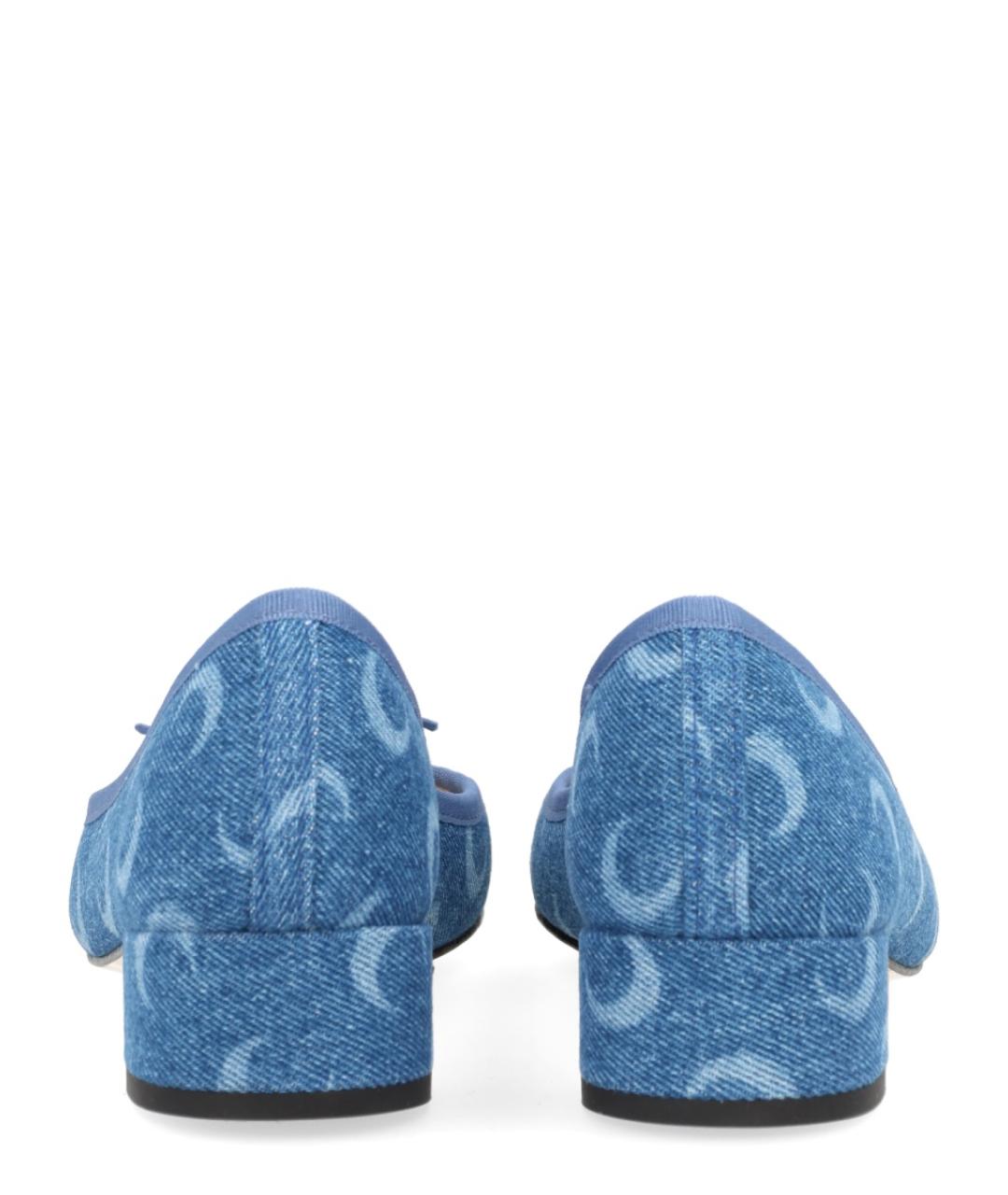 MARINE SERRE Синие текстильные туфли, фото 5