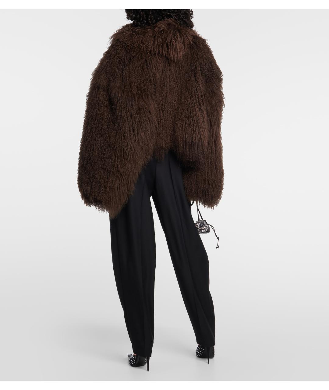 MAGDA BUTRYM Коричневая меховая шуба, фото 4