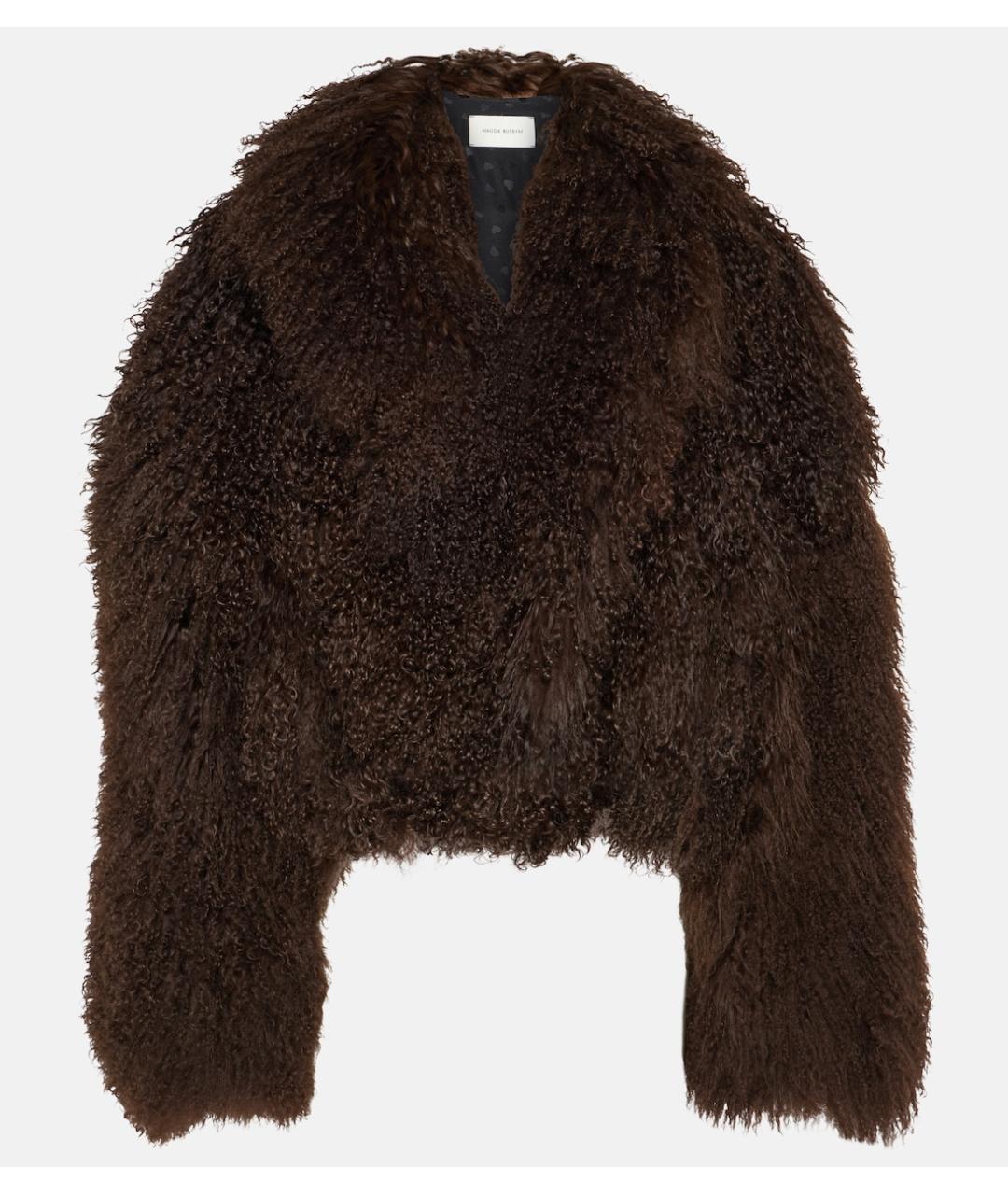 MAGDA BUTRYM Коричневая меховая шуба, фото 5