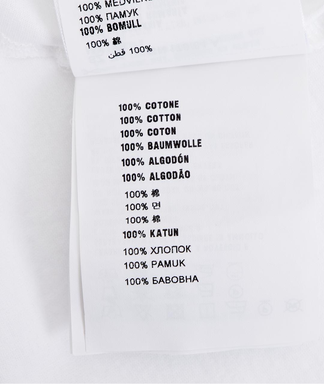 PRADA Белая хлопковая футболка, фото 6