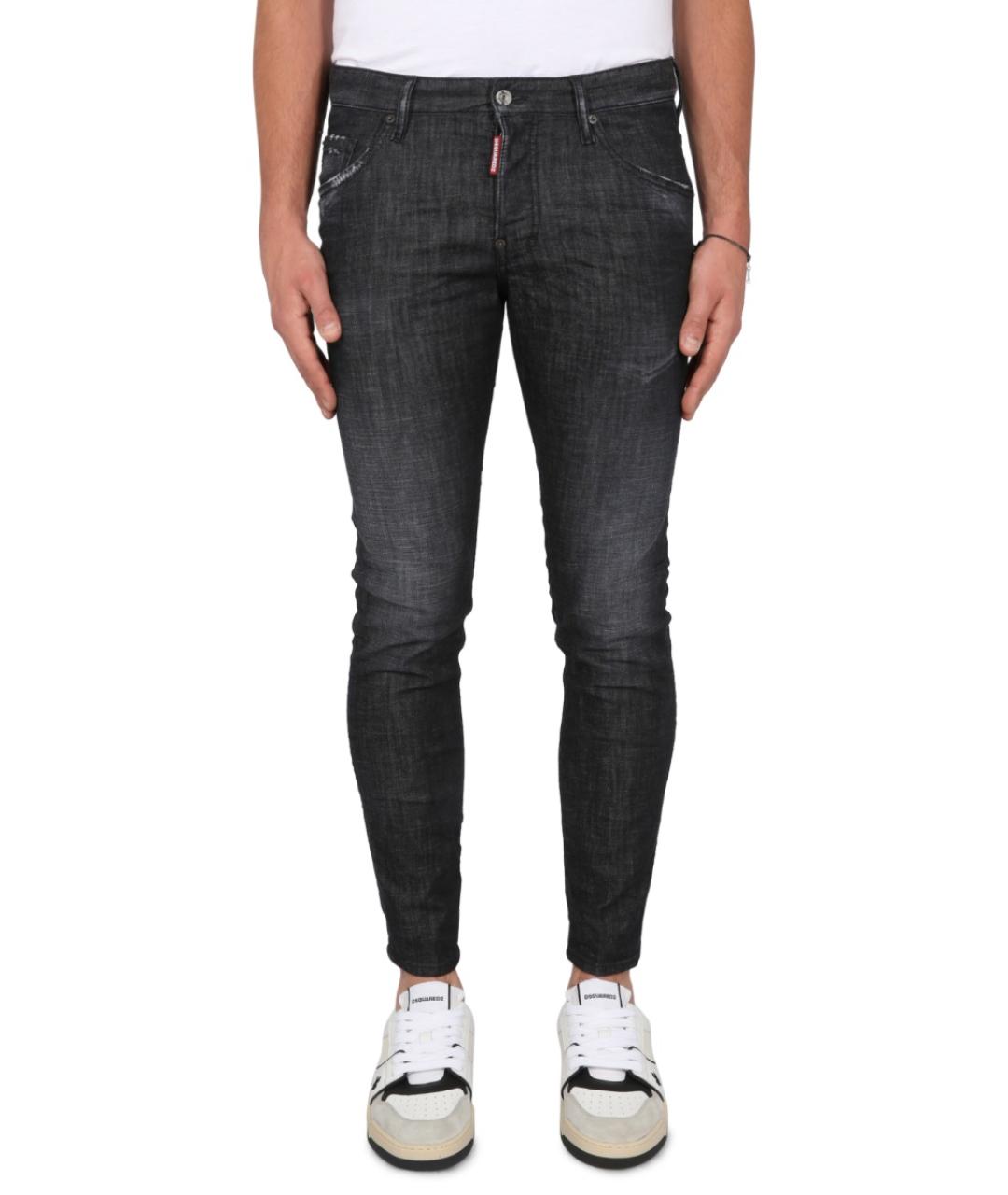 DSQUARED2 Черные хлопковые джинсы скинни, фото 5