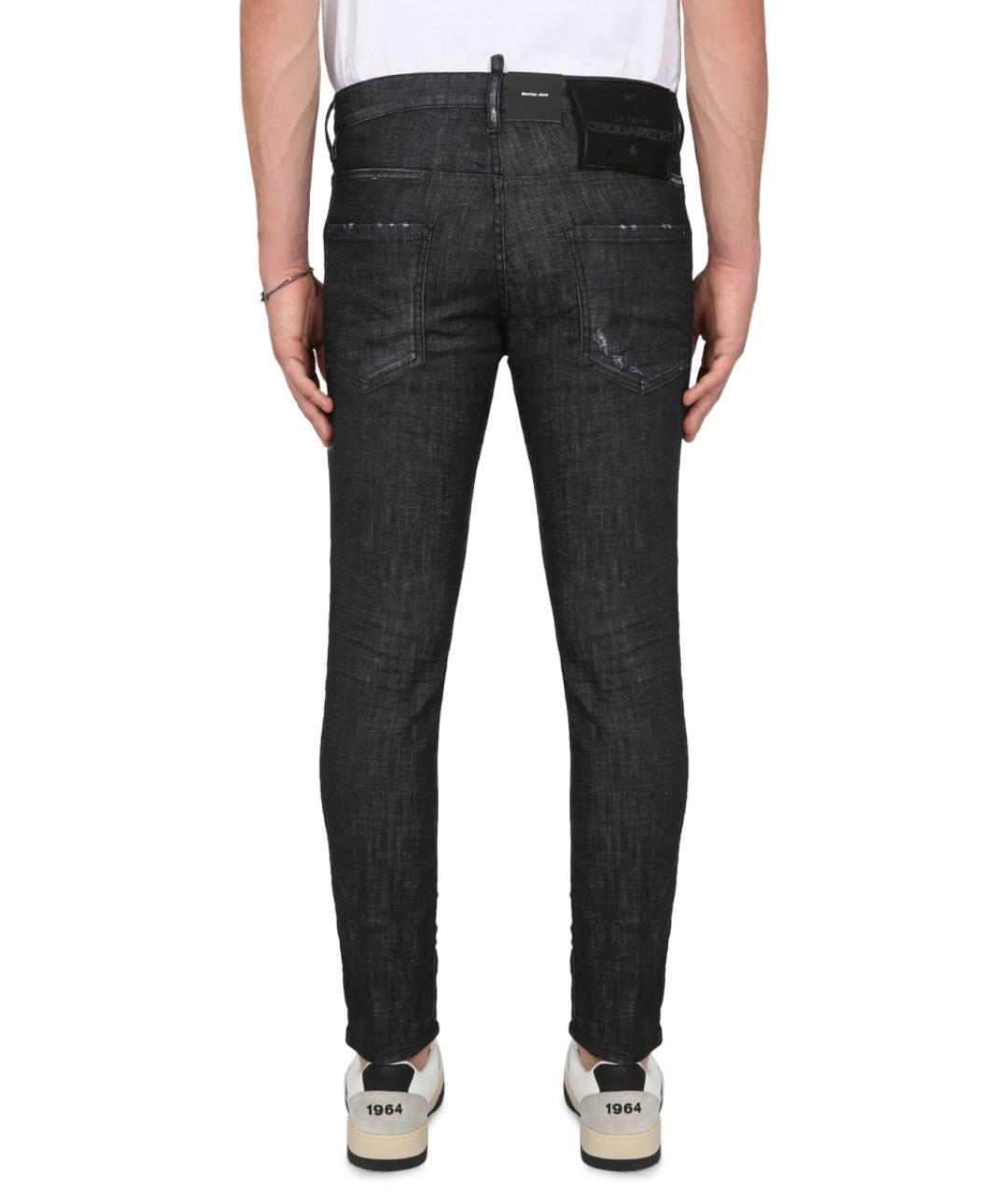 DSQUARED2 Черные хлопковые джинсы скинни, фото 4