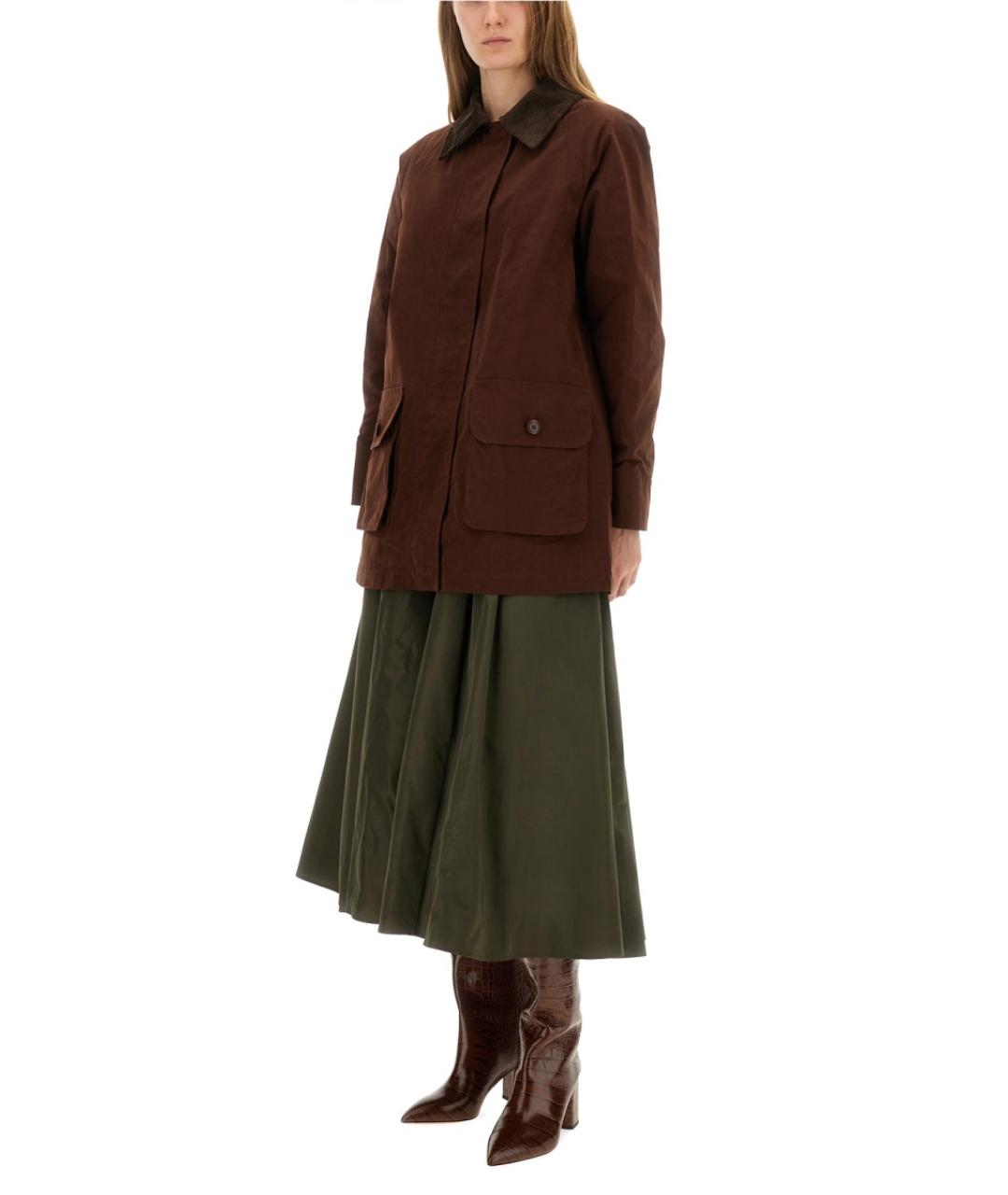 ASPESI Коричневый хлопковый тренч/плащ, фото 3