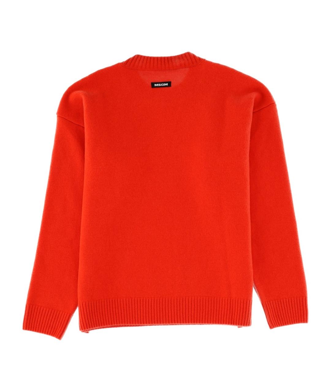 MSGM Красный шерстяной джемпер / свитер, фото 2