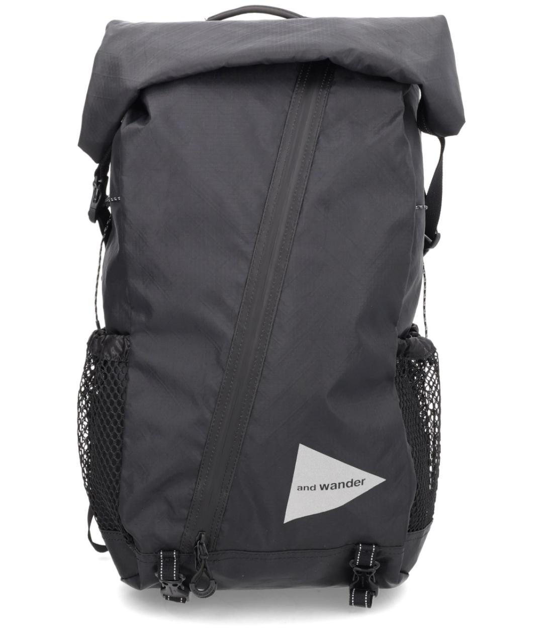 AND WANDER Черный синтетический рюкзак, фото 1