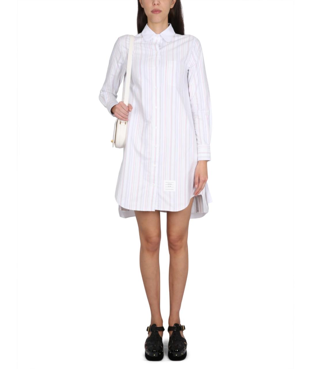 THOM BROWNE Мульти хлопковое повседневное платье, фото 3