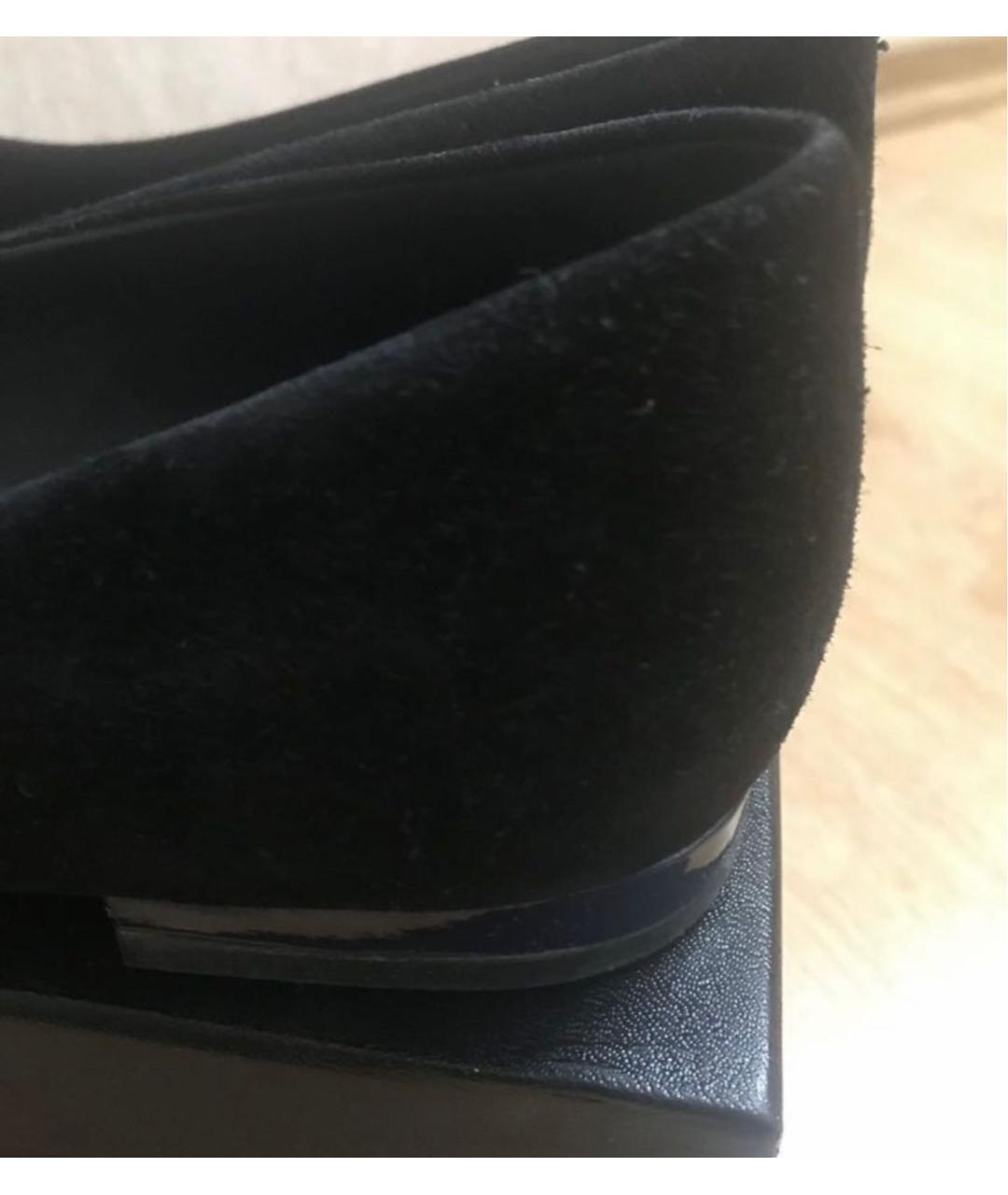 CHANEL Черные замшевые балетки, фото 3