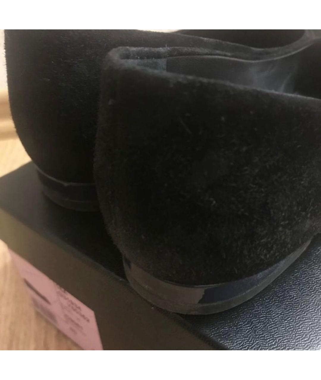 CHANEL Черные замшевые балетки, фото 2