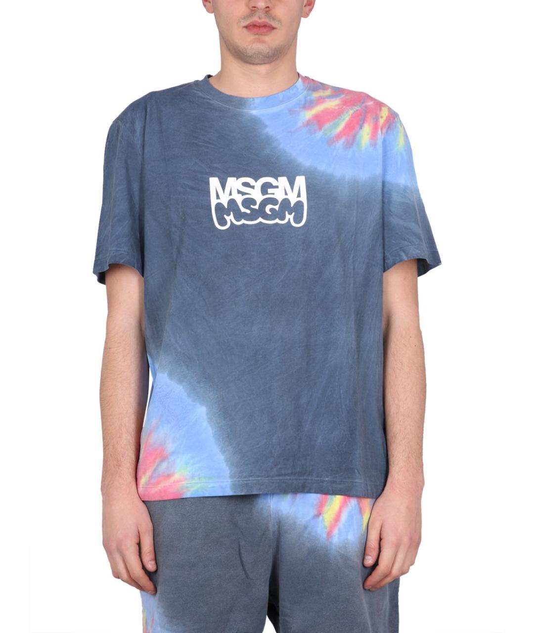 MSGM Мульти хлопковая футболка, фото 2