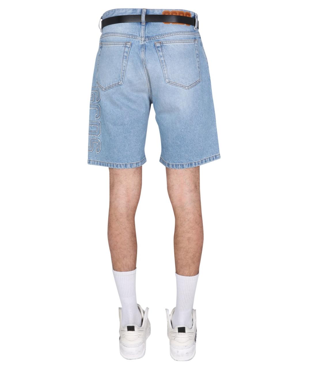 GCDS Голубые хлопковые шорты, фото 5