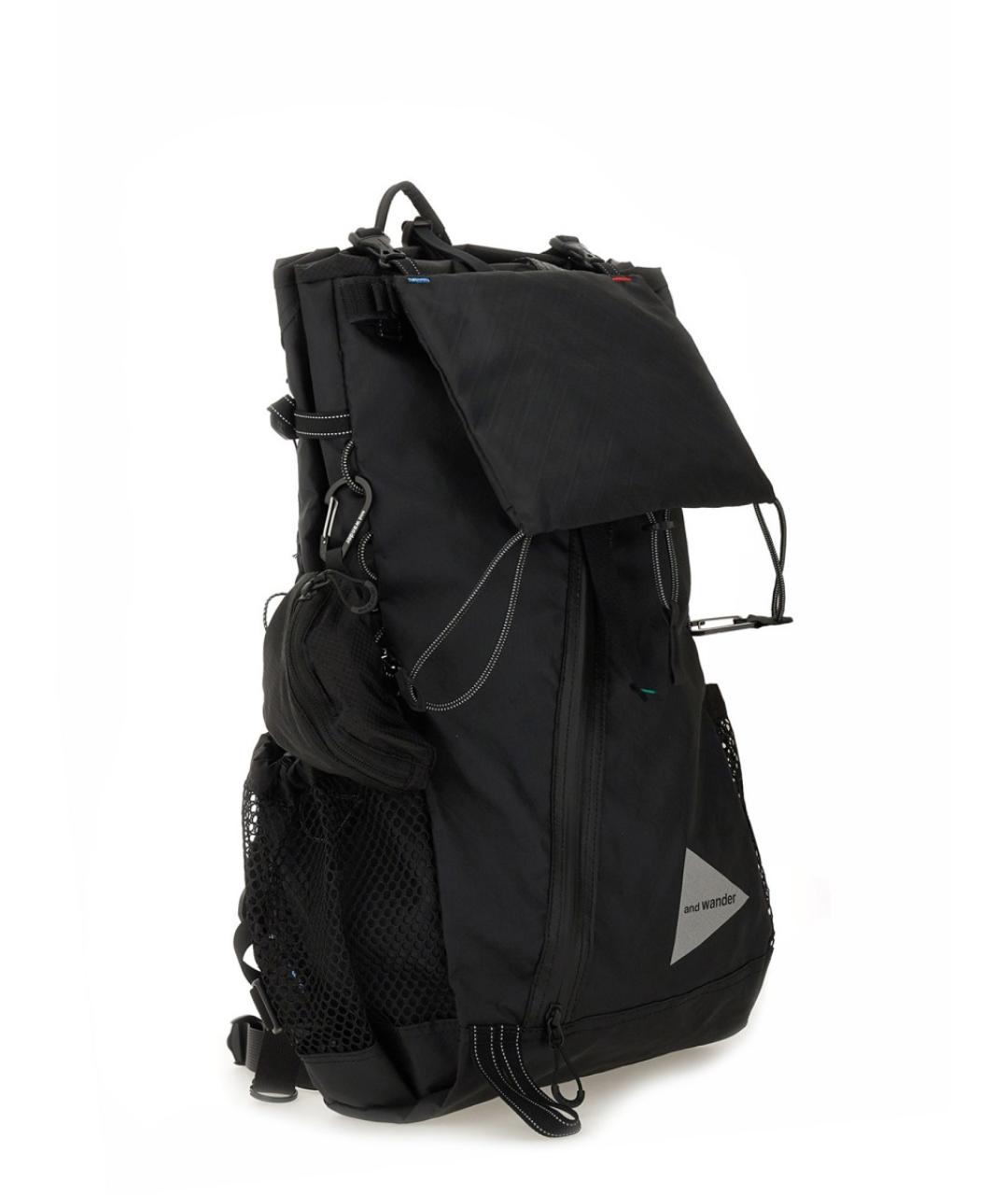 AND WANDER Черный синтетический рюкзак, фото 2
