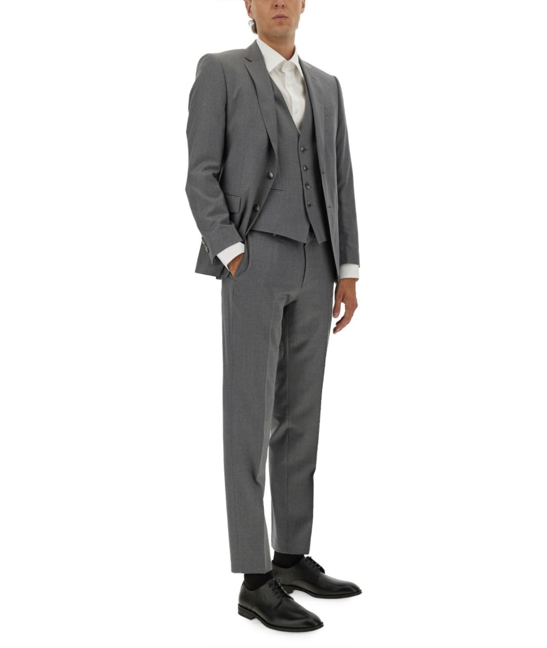 HUGO BOSS Серый шерстяной жилет, фото 2