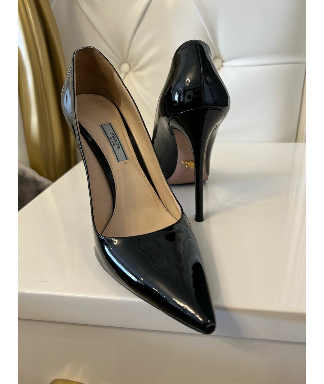 PRADA Черные туфли из лакированной кожи, фото 5