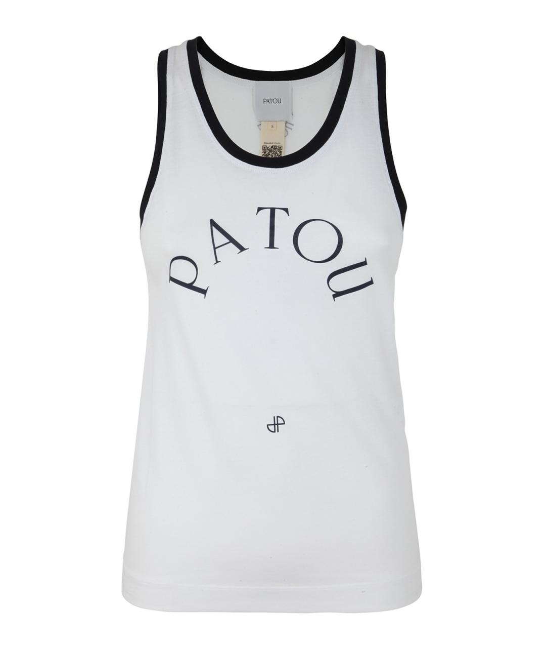 PATOU Белая хлопковая майка, фото 1