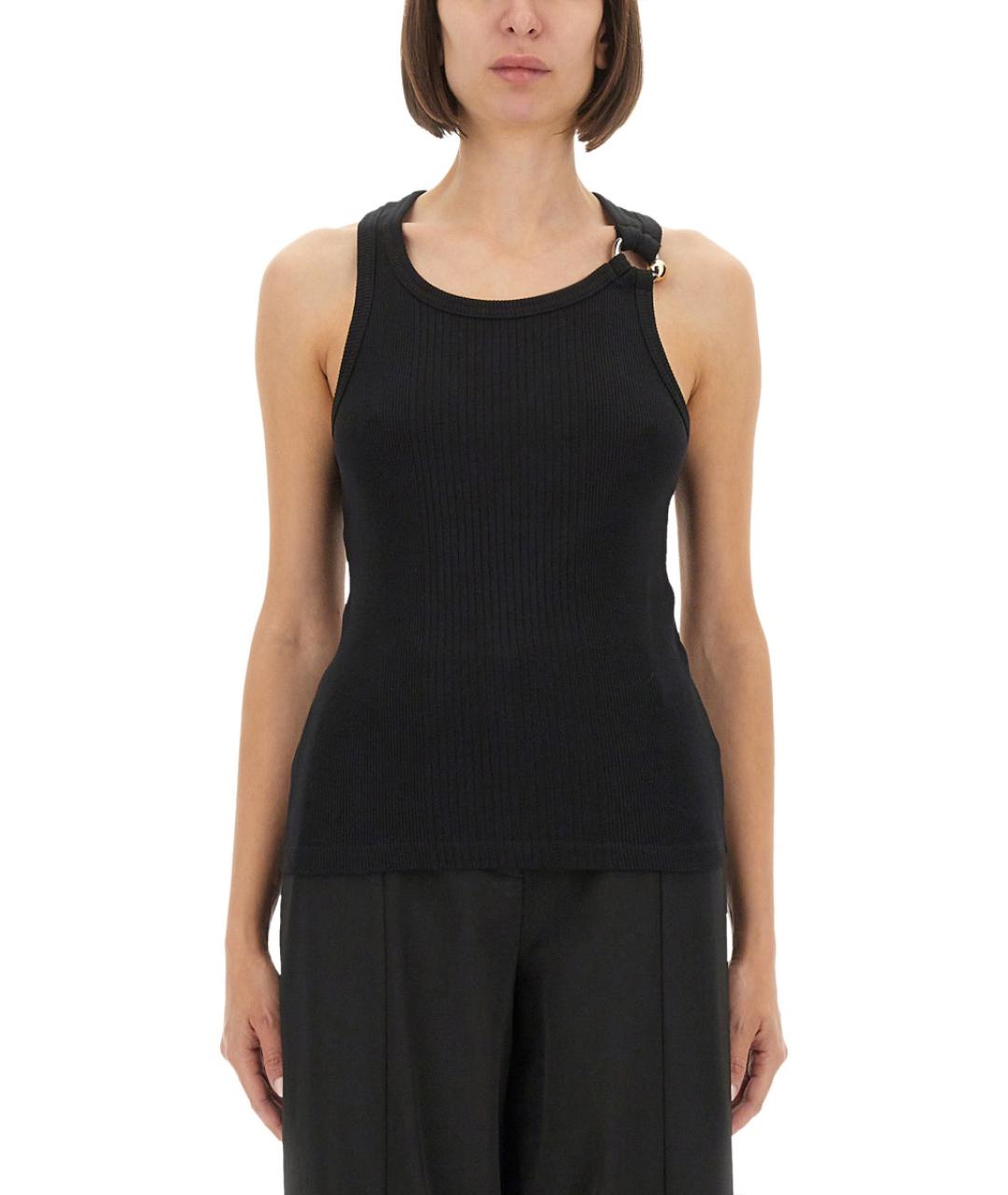 JEAN PAUL GAULTIER Черная хлопковая майка, фото 5