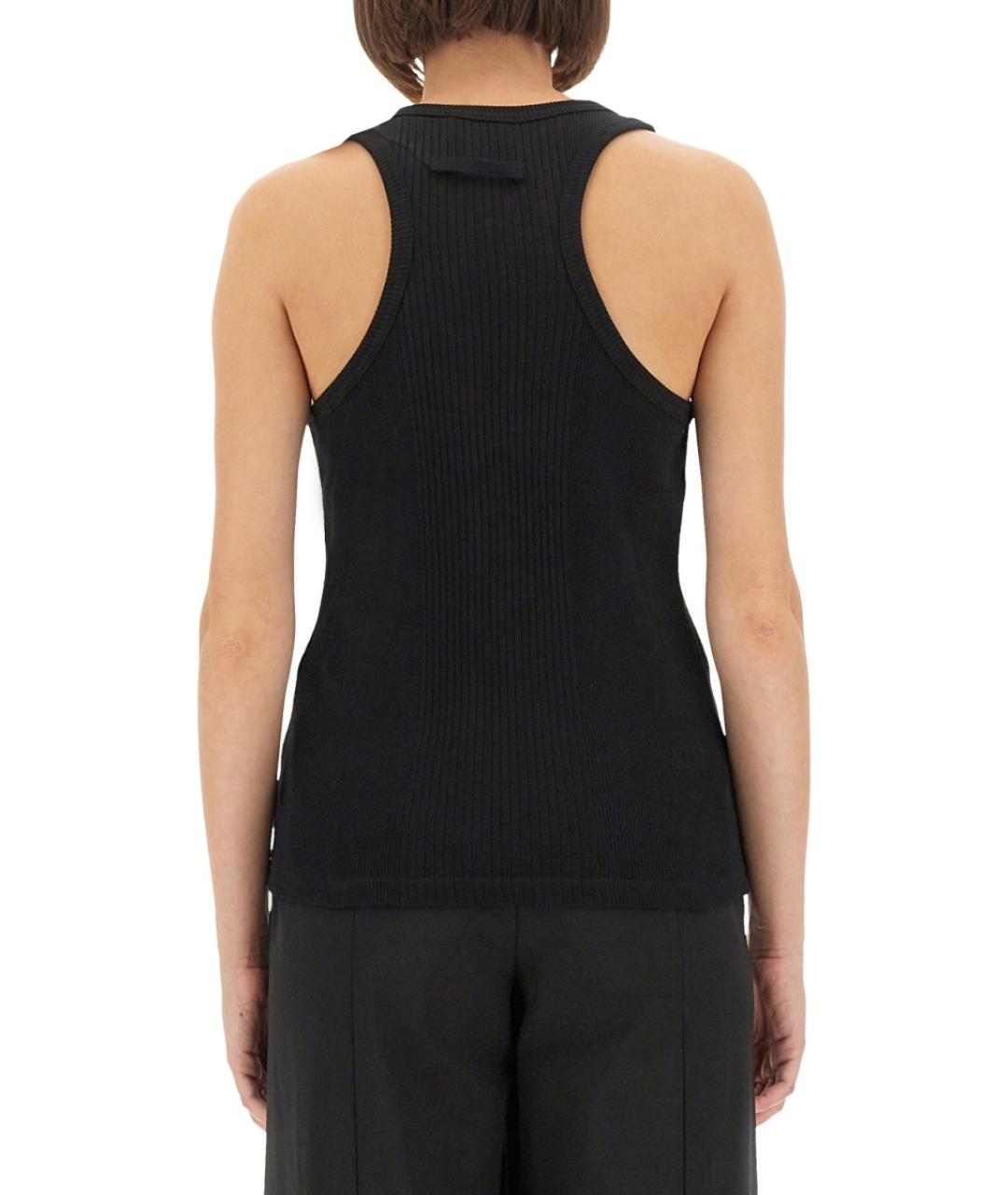 JEAN PAUL GAULTIER Черная хлопковая майка, фото 3