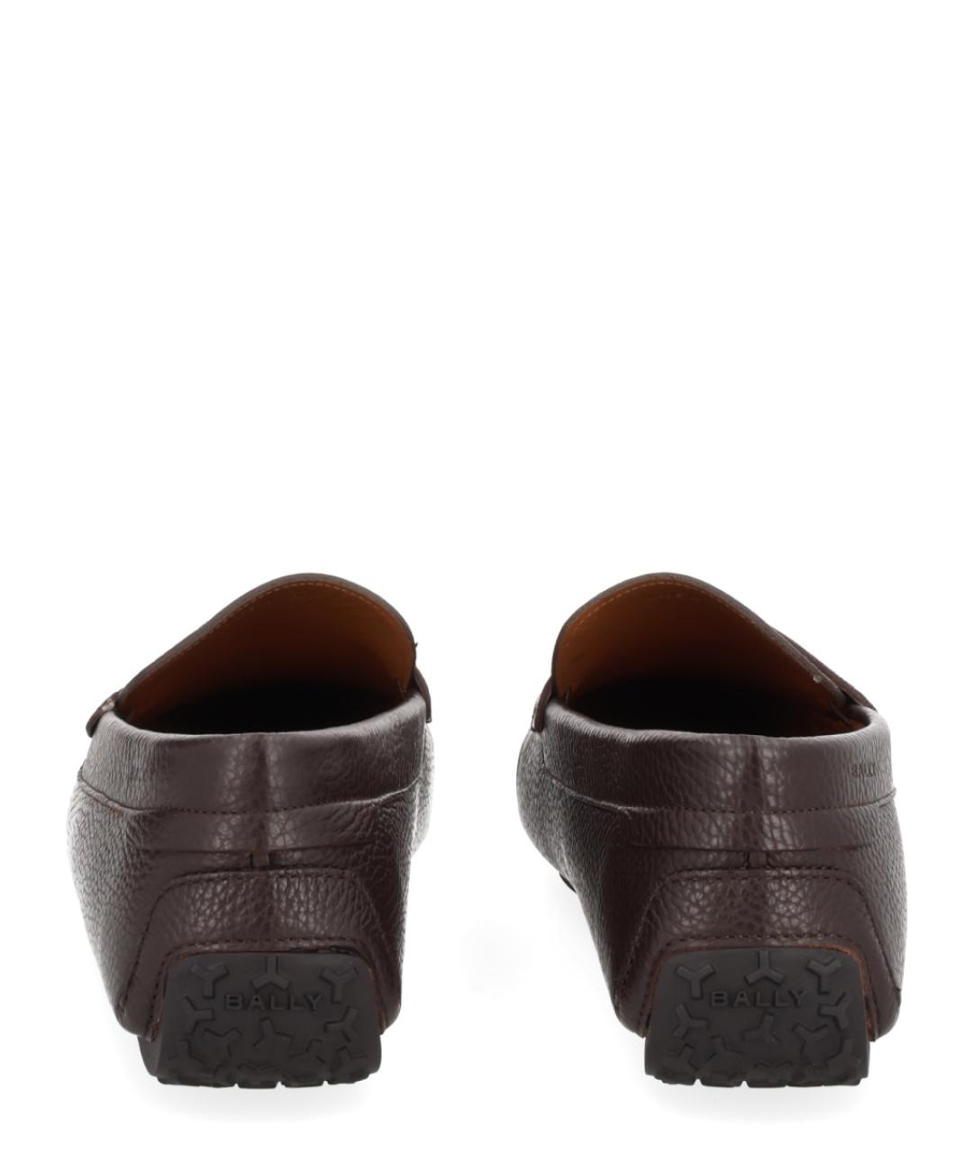 BALLY Коричневые кожаные мокасины, фото 4