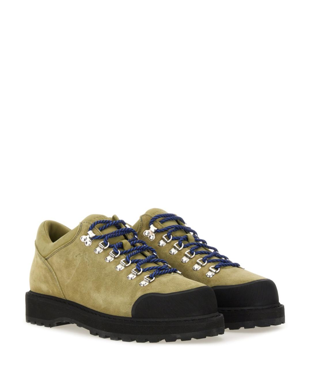 DIEMME Бежевые кожаные низкие ботинки, фото 2