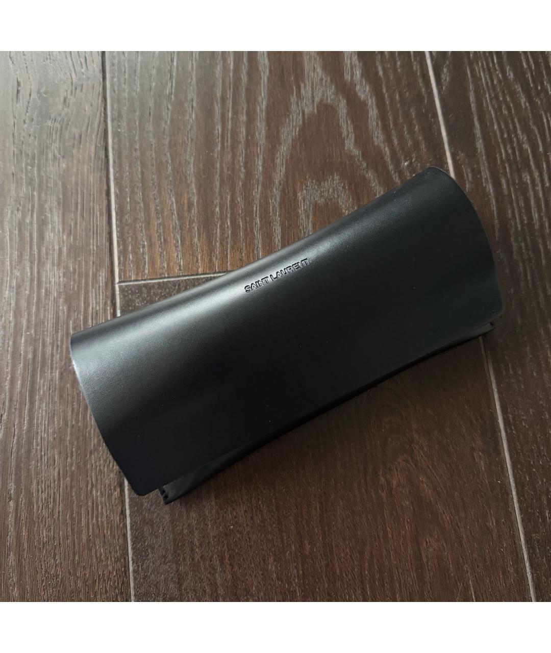 SAINT LAURENT Черные пластиковые солнцезащитные очки, фото 4