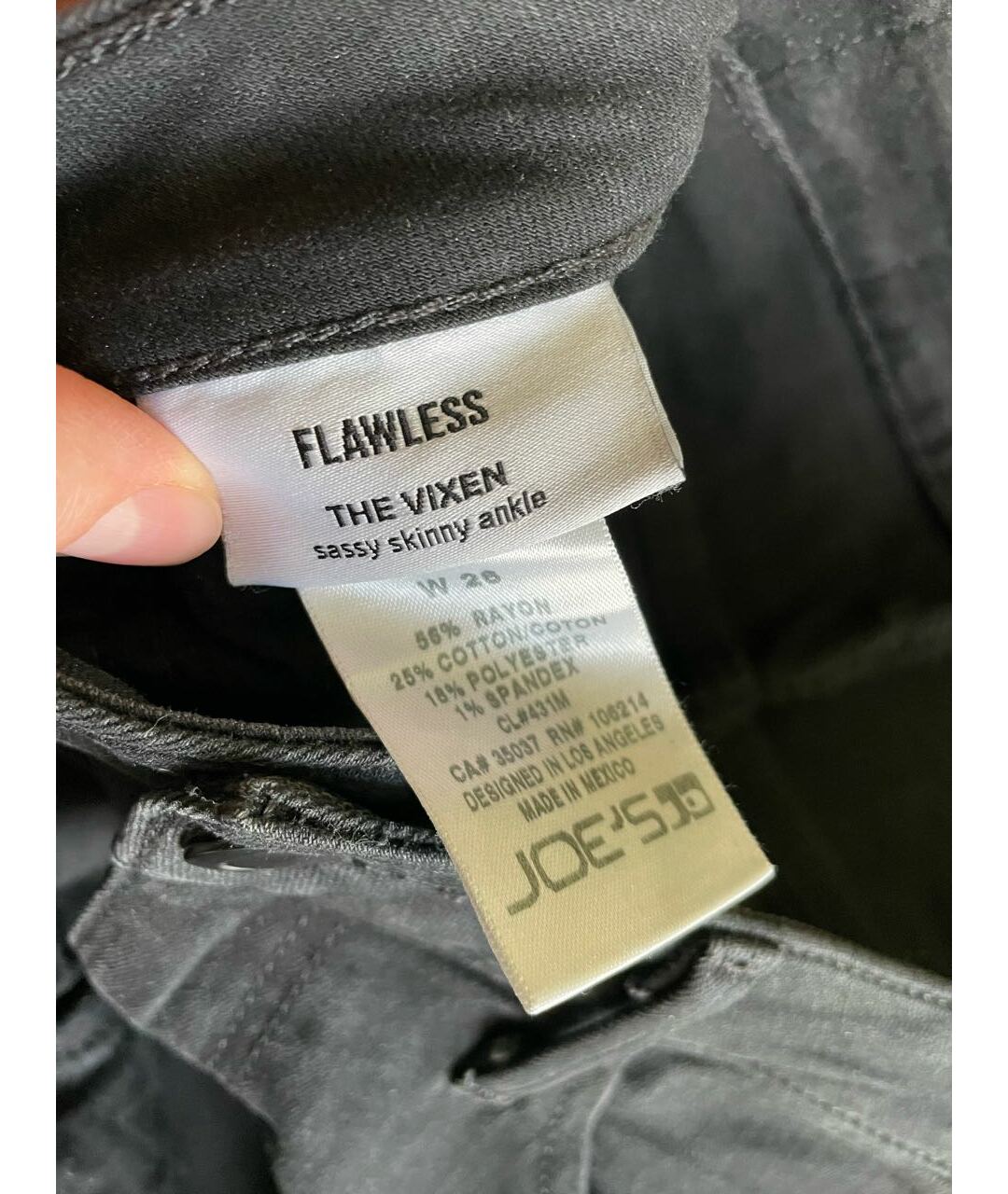 JOE'S JEANS Черные джинсы слим, фото 3