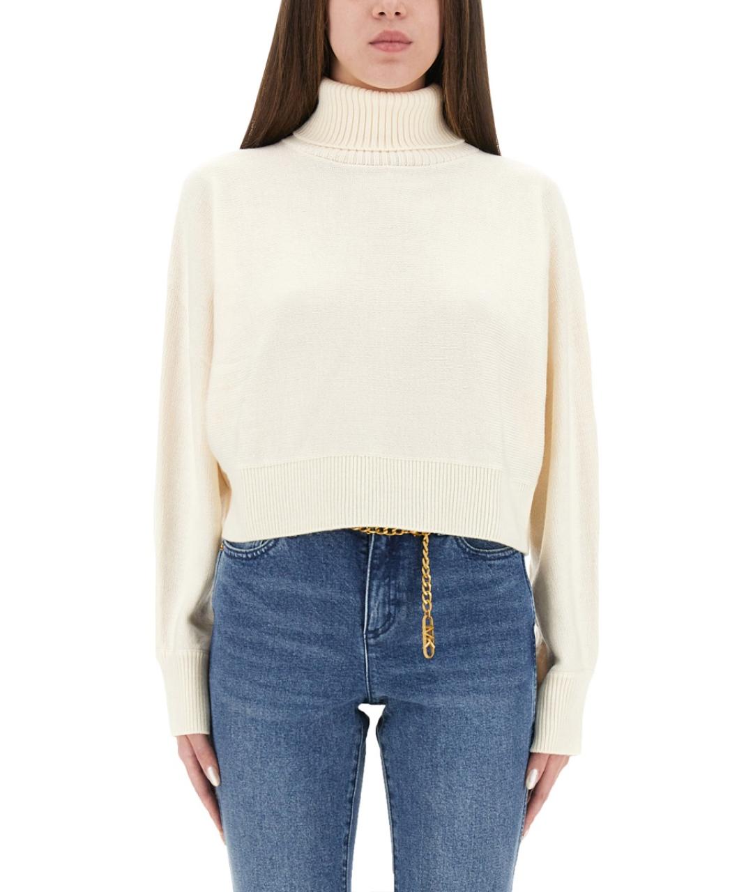 MICHAEL KORS Белый шерстяной джемпер / свитер, фото 5