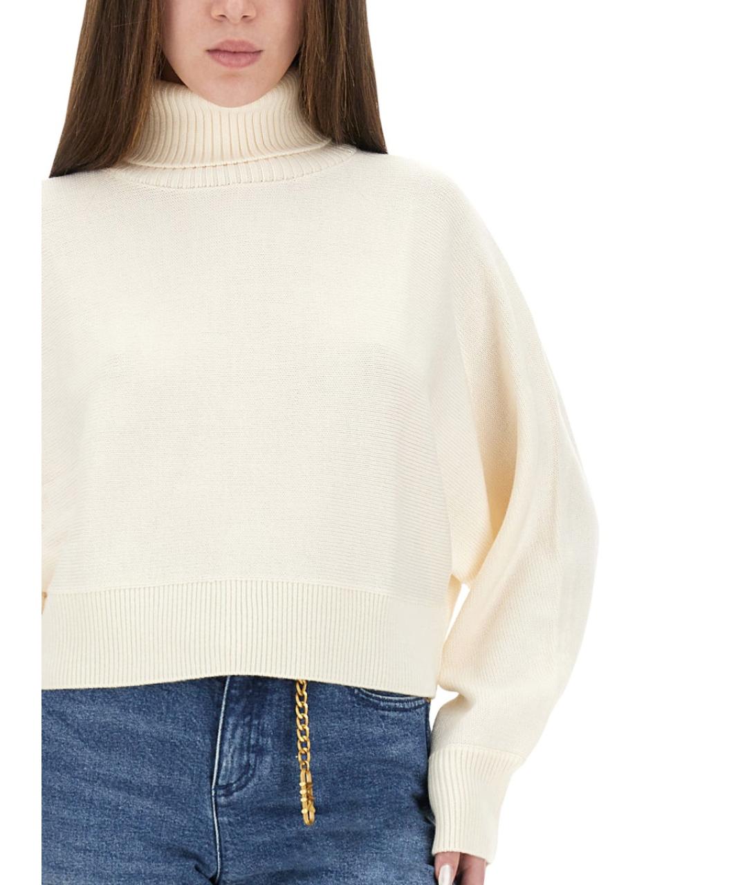 MICHAEL KORS Белый шерстяной джемпер / свитер, фото 4