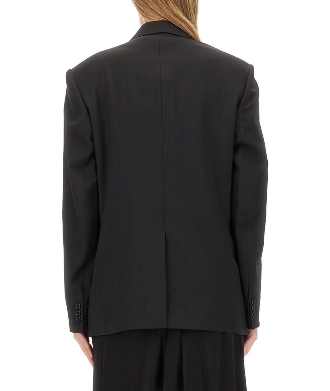 HELMUT LANG Черный шерстяной жакет/пиджак, фото 3