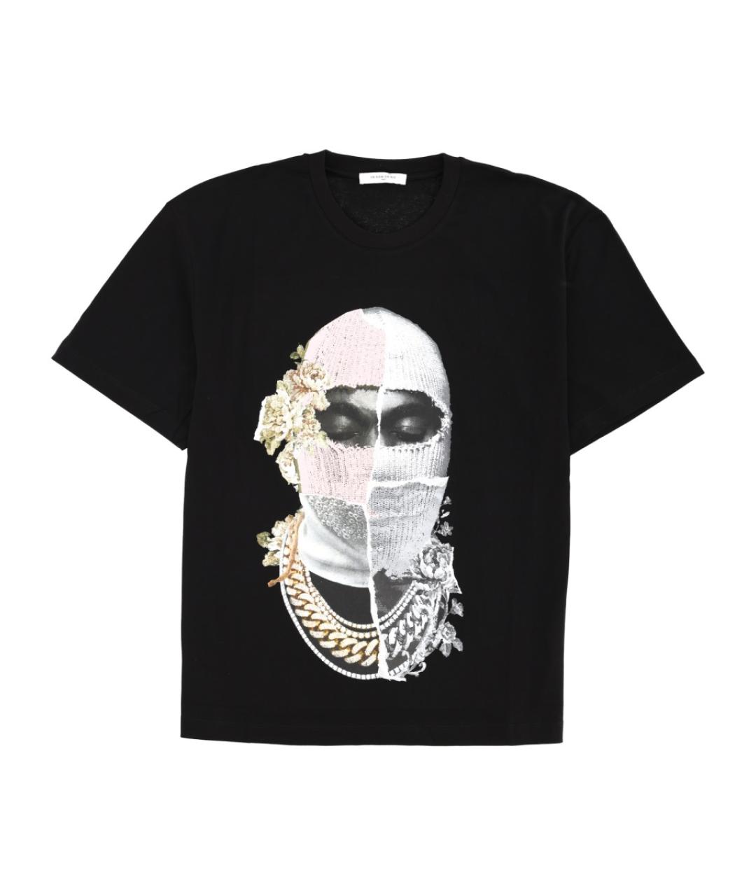 IH NOM UH NIT Черная хлопковая футболка, фото 1