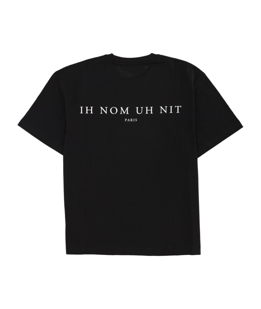 IH NOM UH NIT Черная хлопковая футболка, фото 2