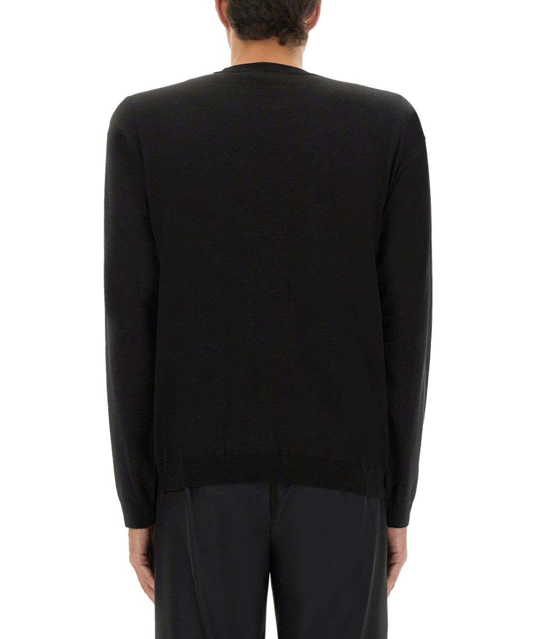 MOSCHINO Черный шерстяной джемпер / свитер, фото 3