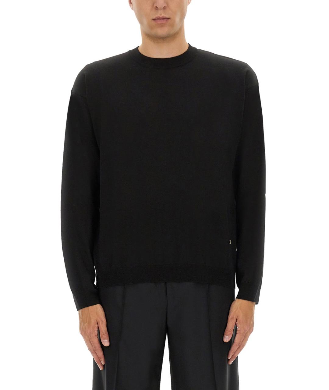 MOSCHINO Черный шерстяной джемпер / свитер, фото 5