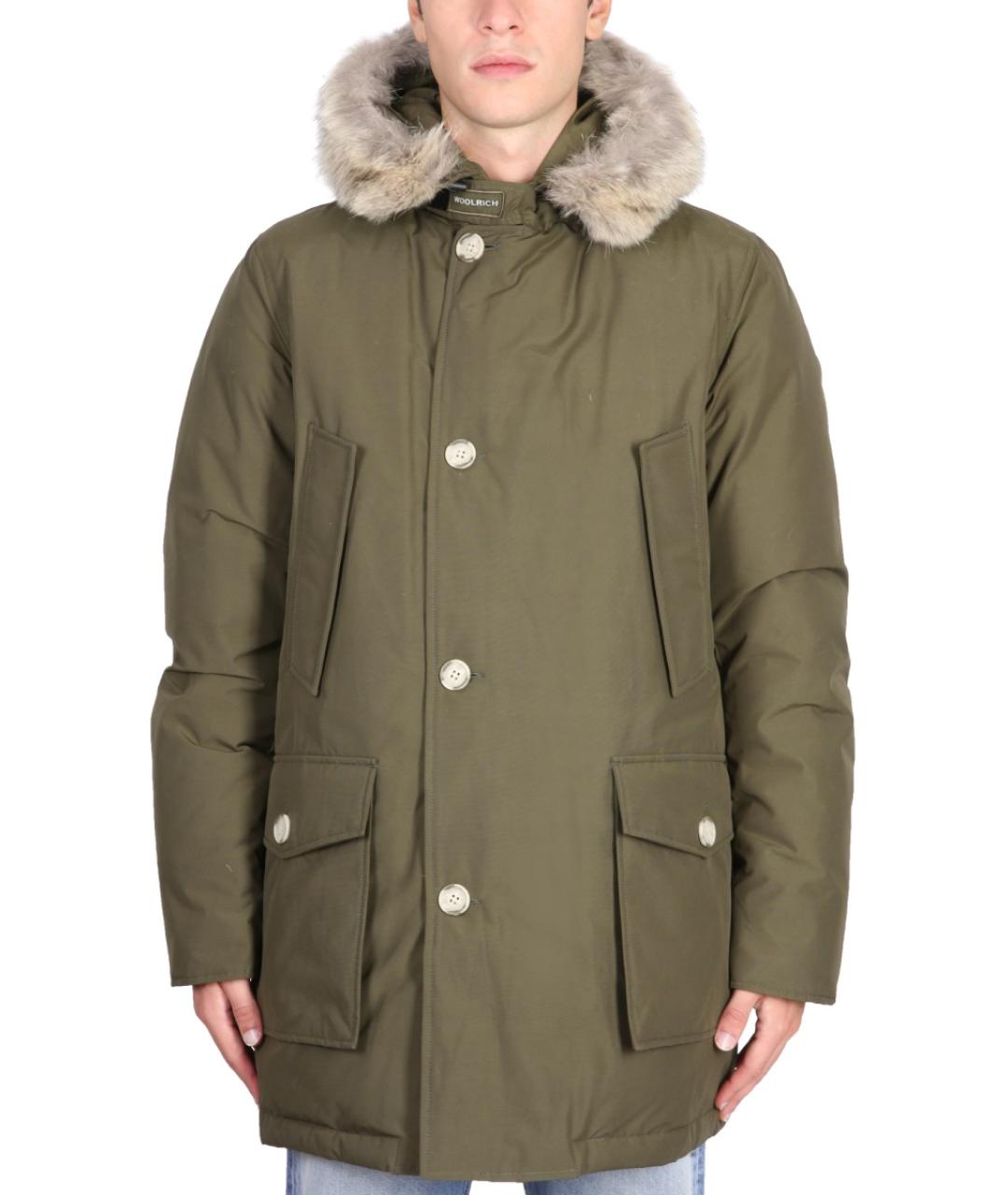 WOOLRICH Зеленая хлопковая парка, фото 5