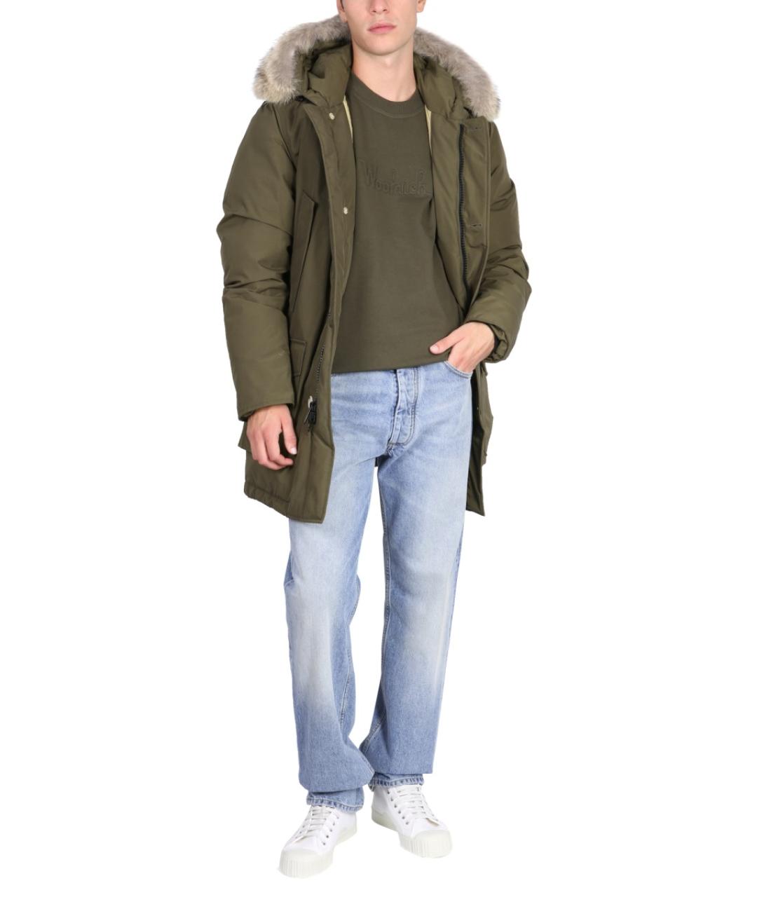 WOOLRICH Зеленая хлопковая парка, фото 2