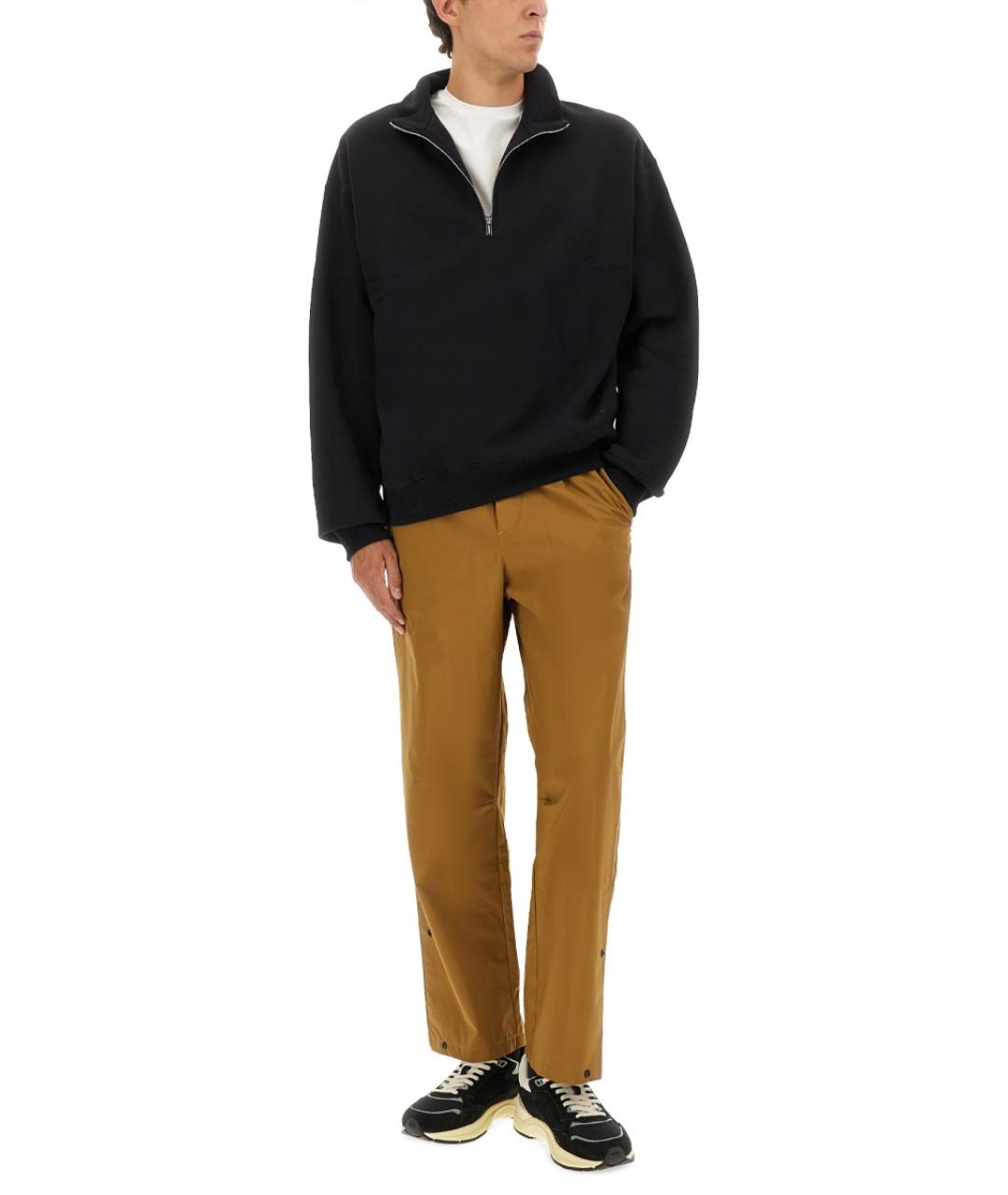 AUTRY Коричневые полиамидовые повседневные брюки, фото 2