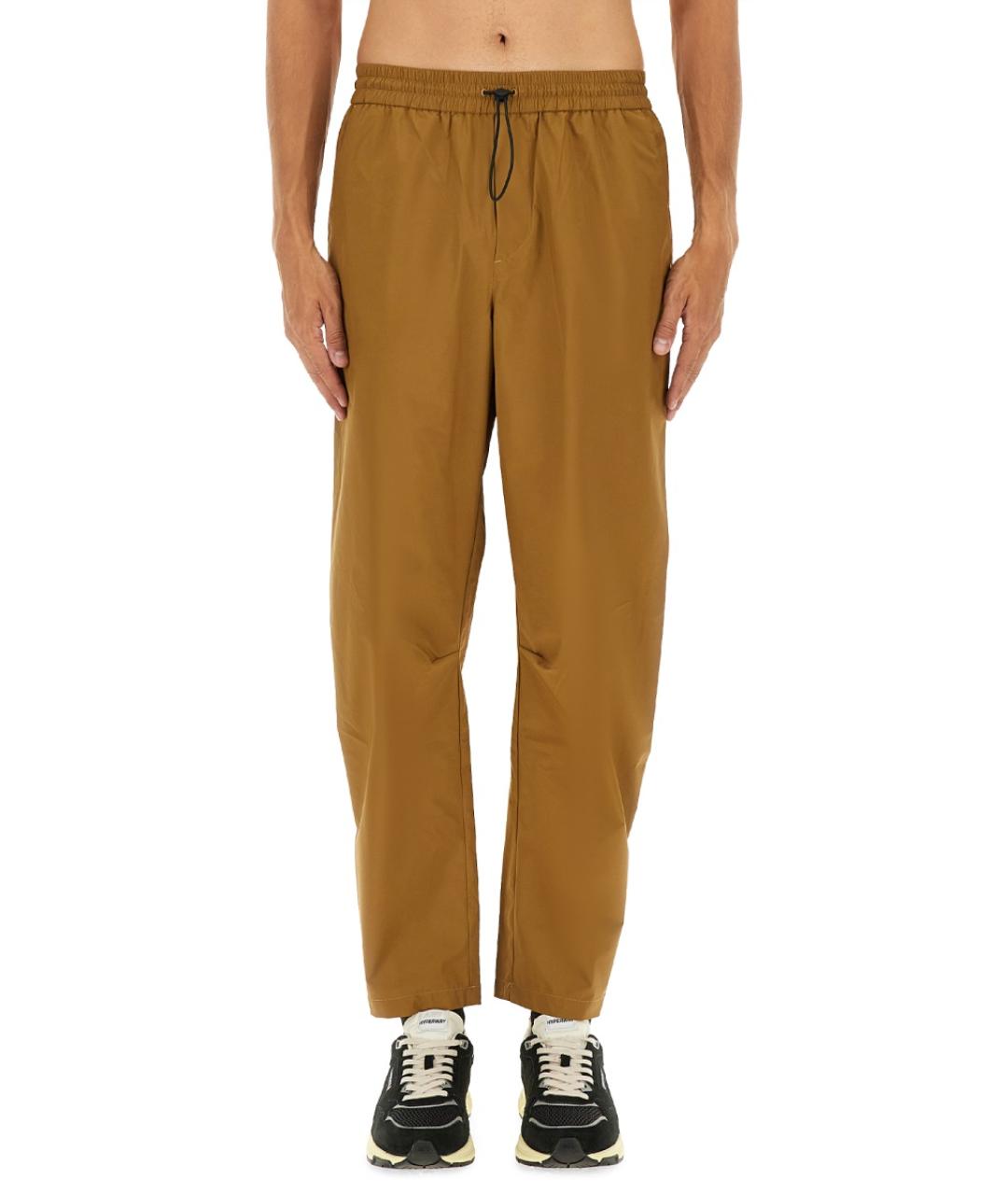 AUTRY Коричневые полиамидовые повседневные брюки, фото 6