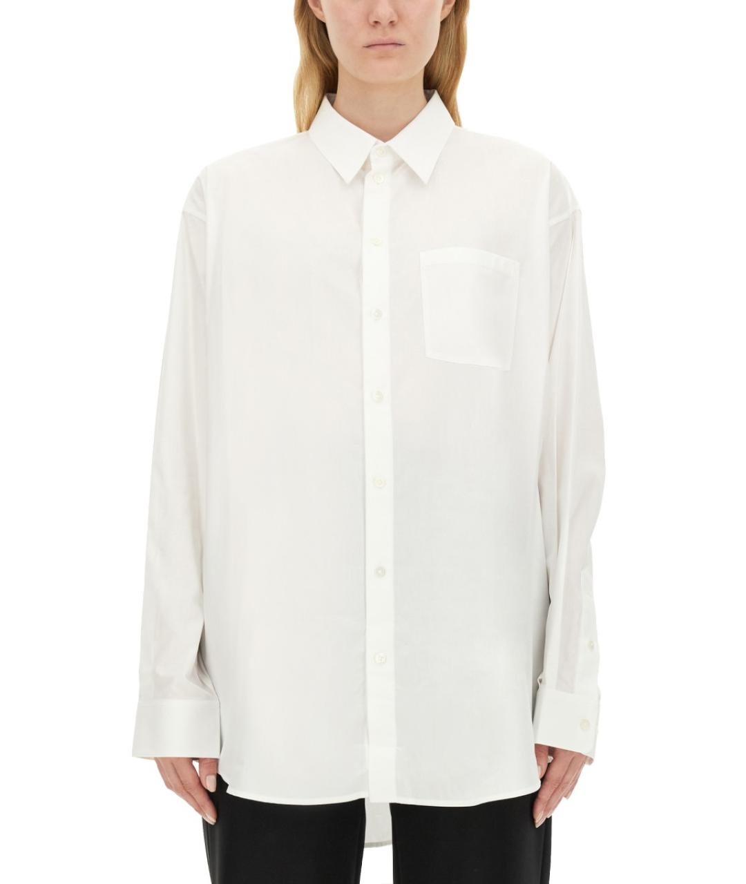 HELMUT LANG Белая хлопковая рубашка, фото 5