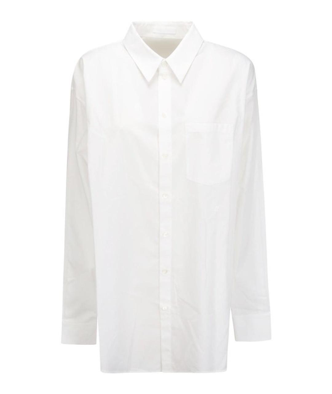 HELMUT LANG Белая хлопковая рубашка, фото 1