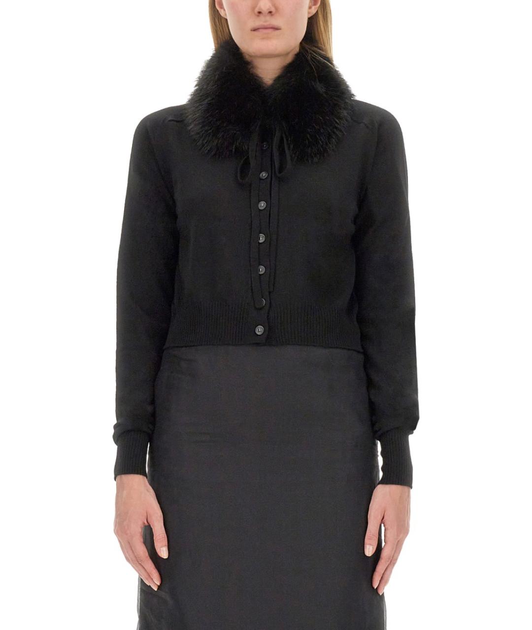 SPORTMAX Черный шерстяной кардиган, фото 1