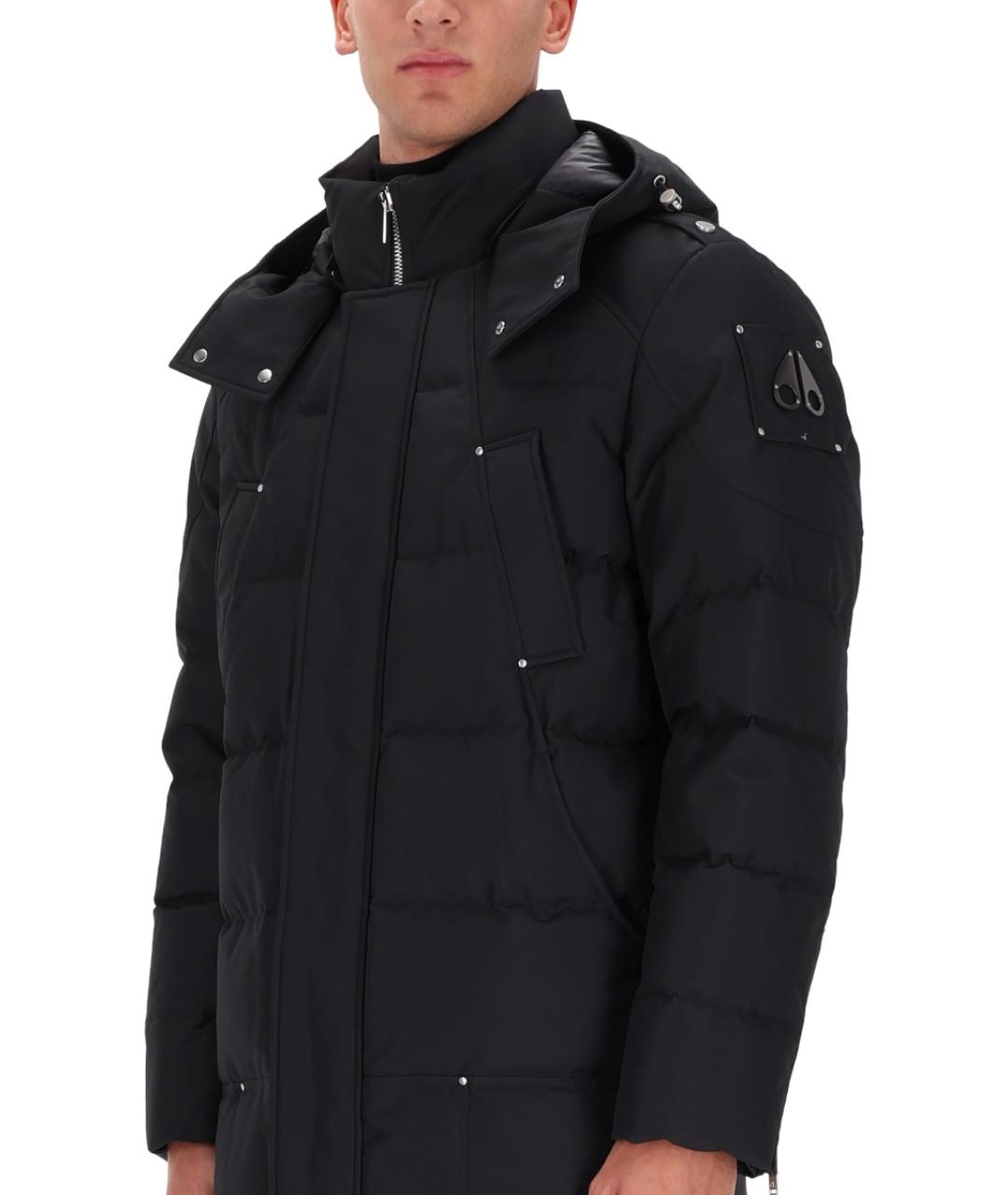 MOOSE KNUCKLES Черный полиэстеровый пуховик, фото 3