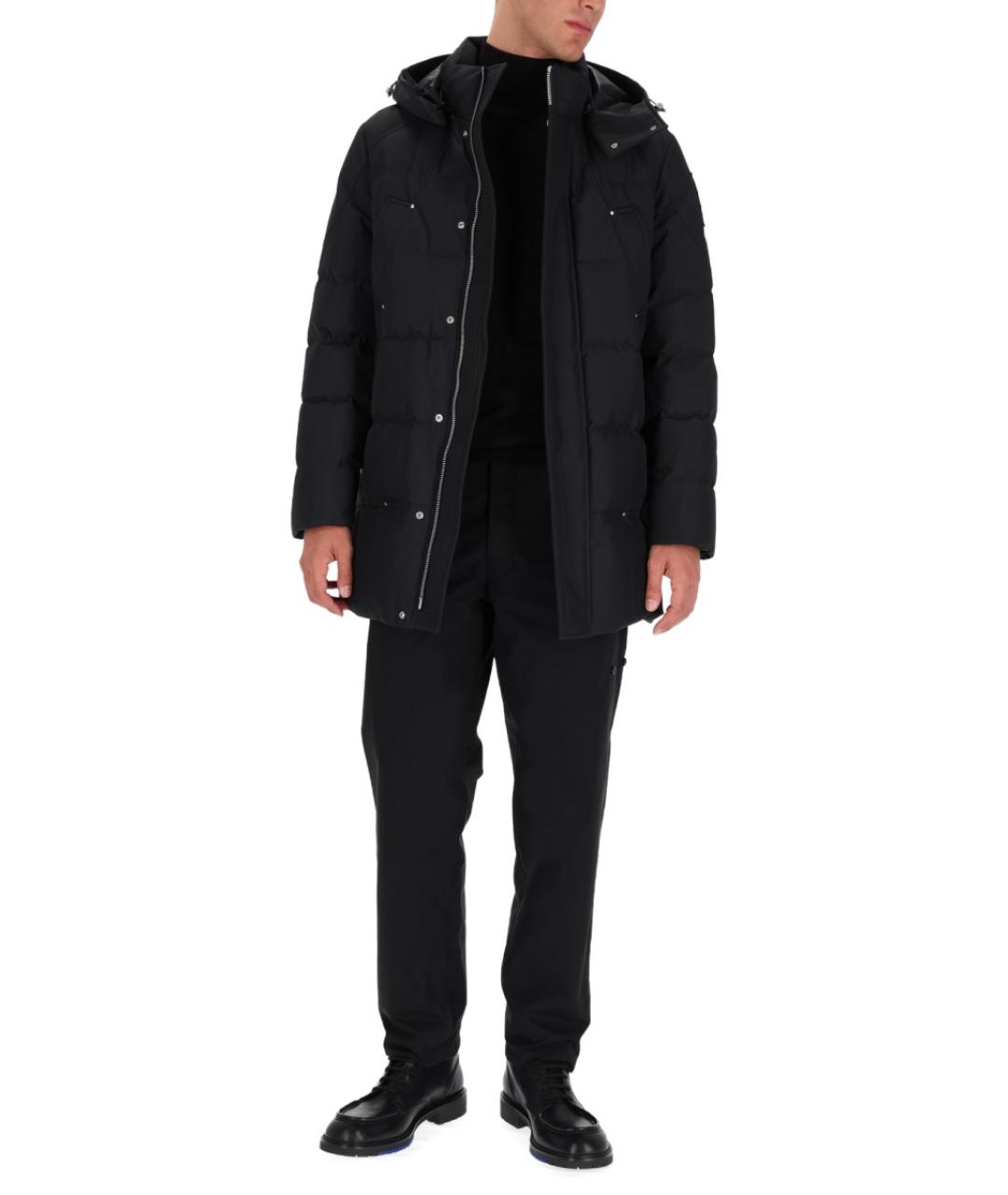 MOOSE KNUCKLES Черный полиэстеровый пуховик, фото 2