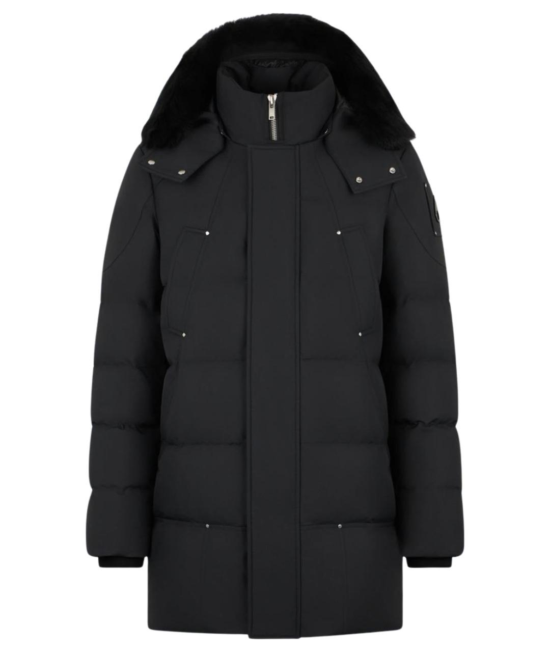 MOOSE KNUCKLES Черный полиэстеровый пуховик, фото 1