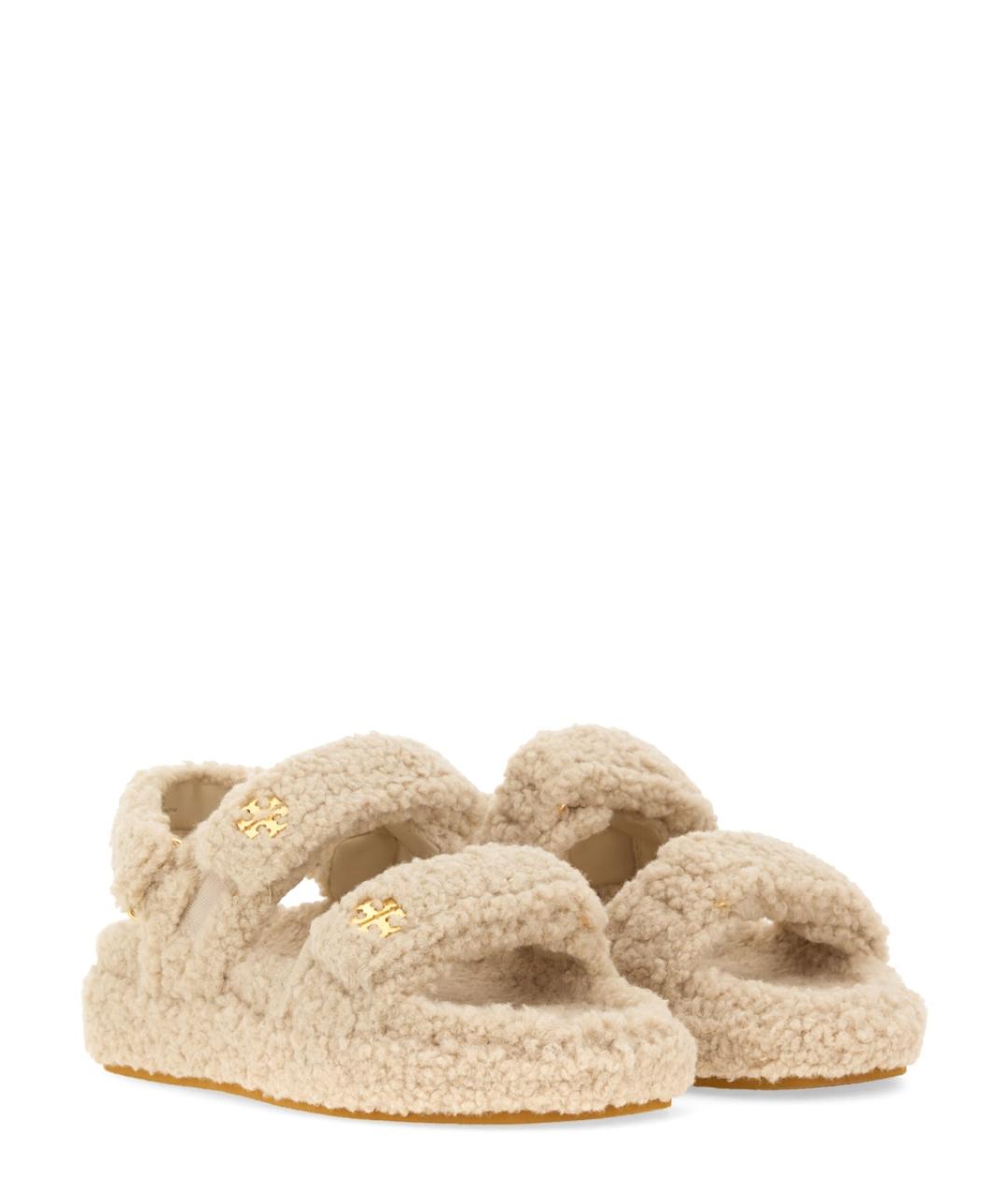 TORY BURCH Бежевые сандалии, фото 2