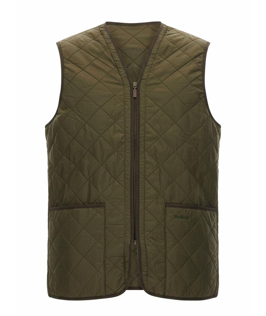 BARBOUR Зеленый полиамидовый жилет, фото 1