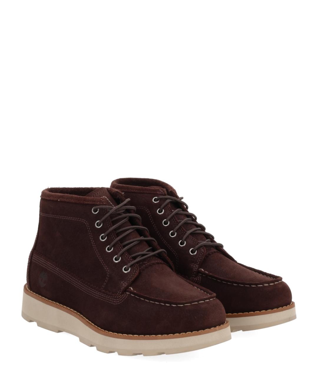 TIMBERLAND Коричневые замшевые высокие ботинки, фото 2