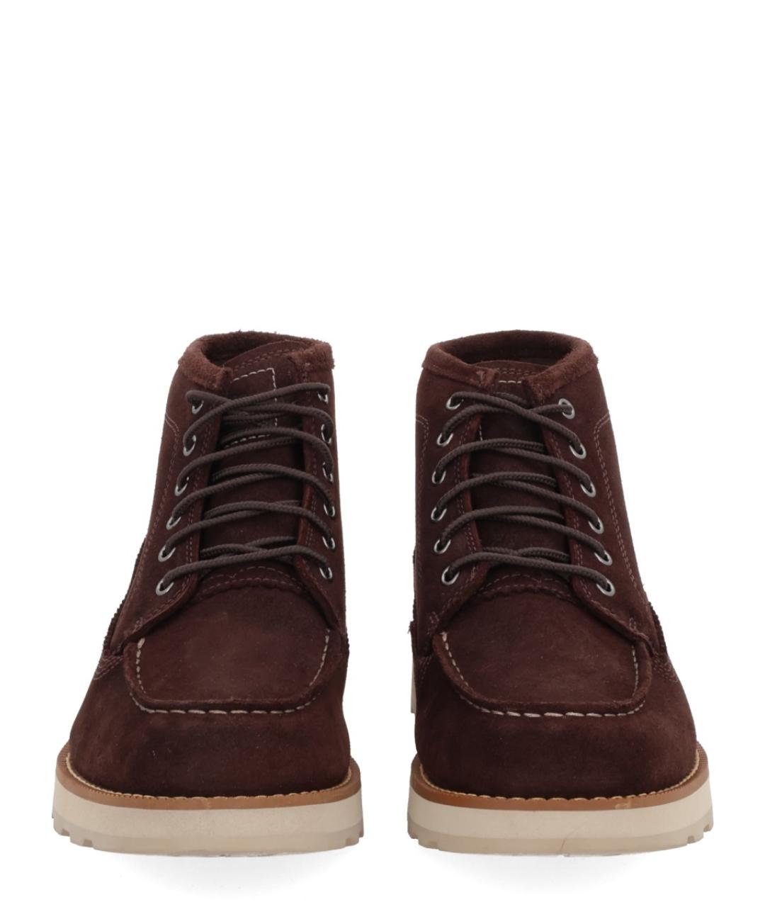 TIMBERLAND Коричневые замшевые высокие ботинки, фото 3