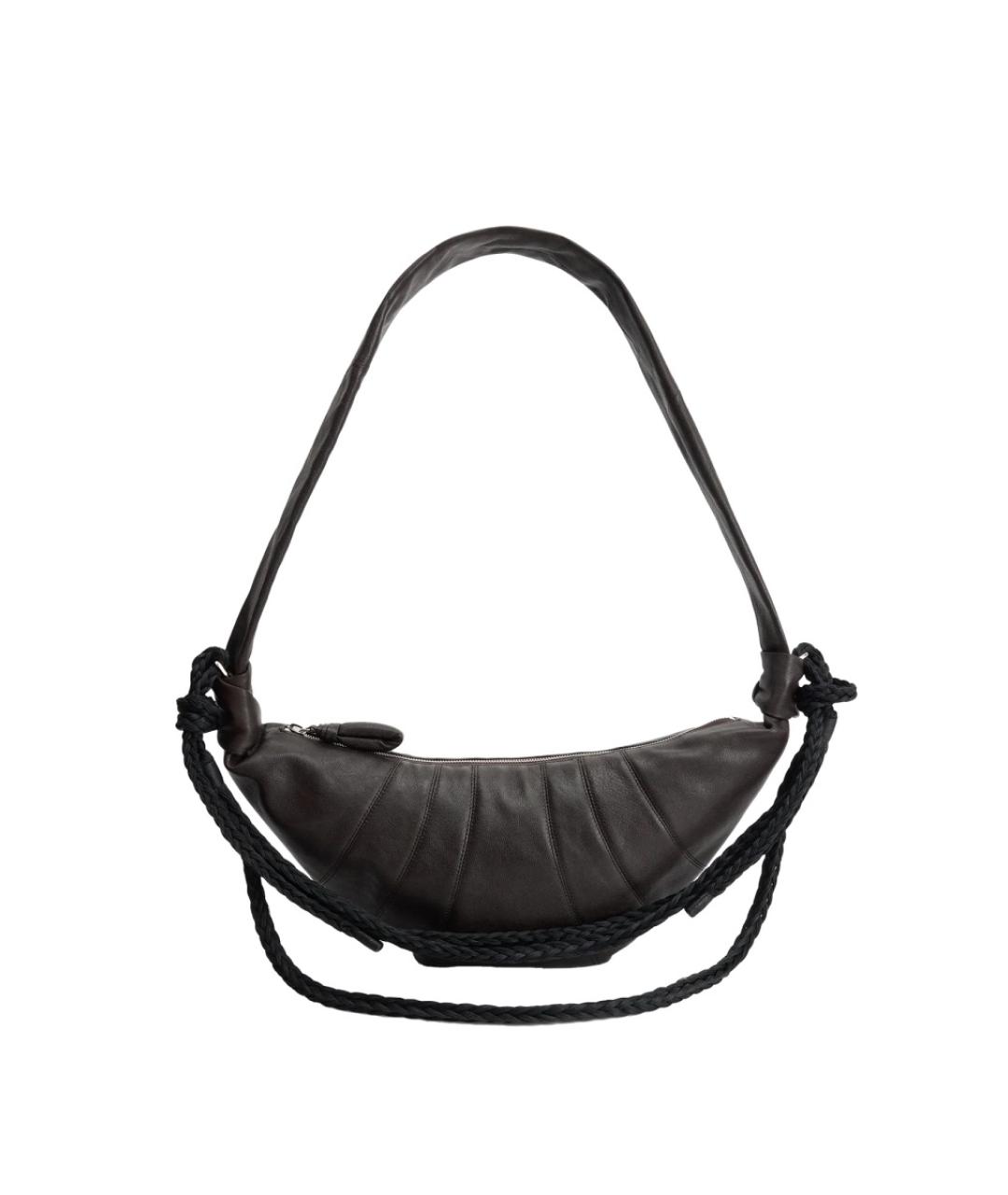 LEMAIRE Коричневая кожаная сумка через плечо, фото 1