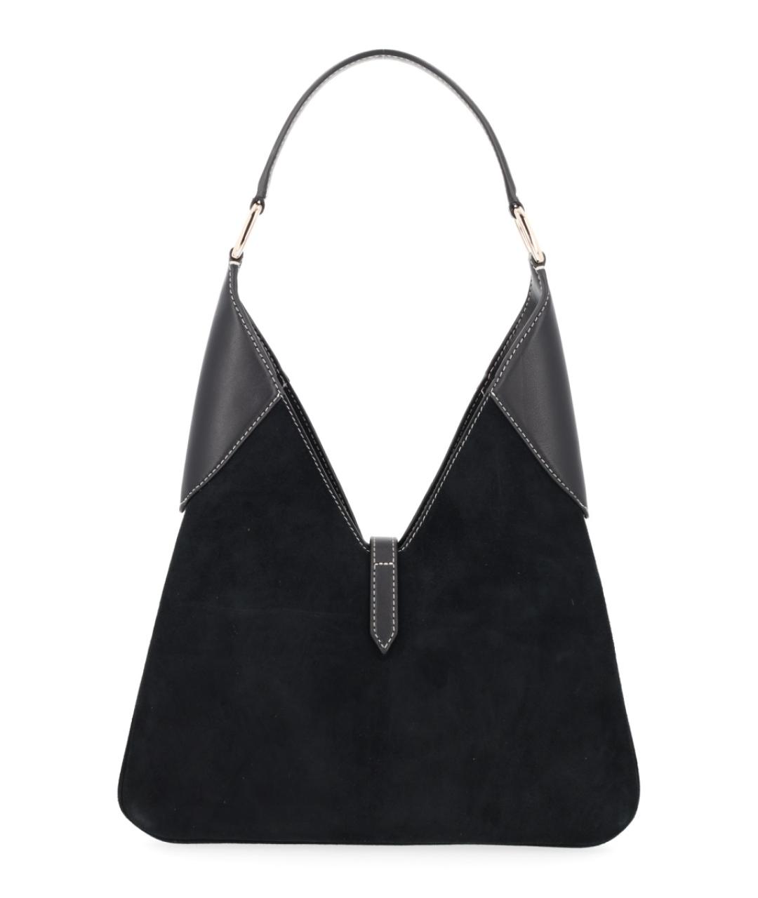 MICHAEL KORS Черная кожаная сумка через плечо, фото 2