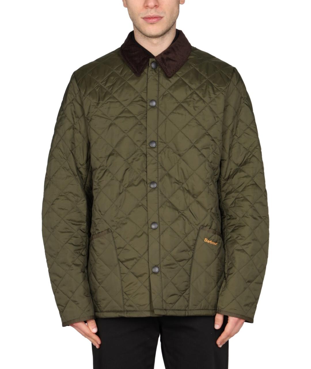 BARBOUR Зеленая полиамидовая куртка, фото 2