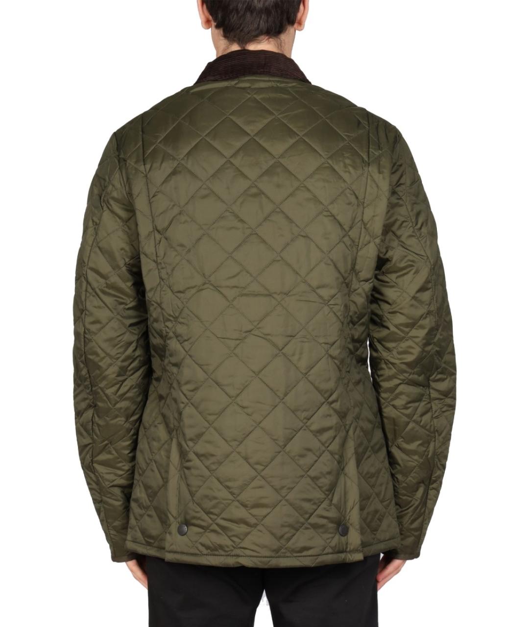 BARBOUR Зеленая полиамидовая куртка, фото 4