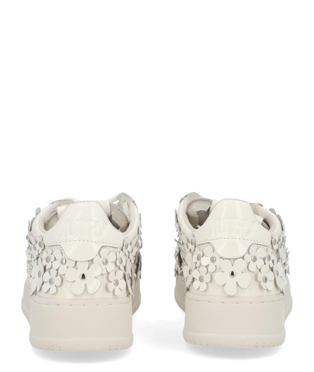 AUTRY Белые кожаные кроссовки, фото 4